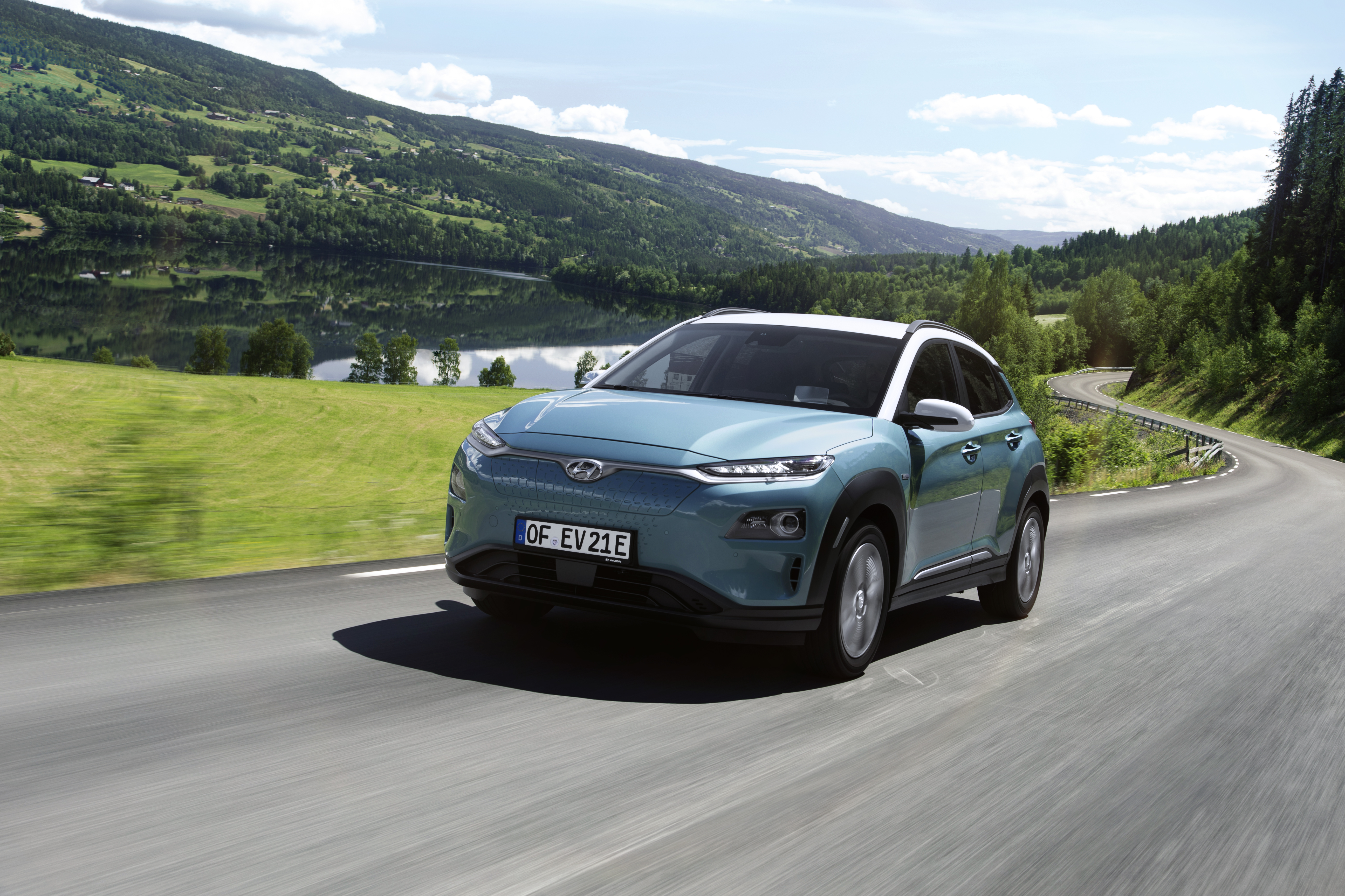 Kona Electric driving